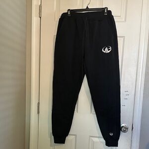Black Joggers with Unique Logo